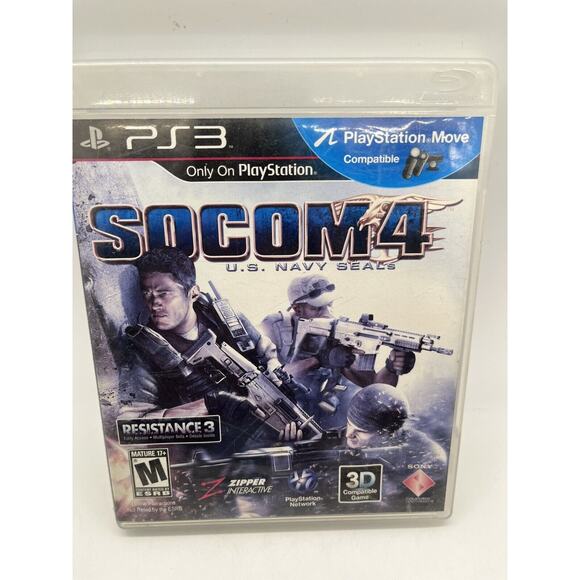 SOCOM 4: U.S. Navy SEALS | PlayStation 3 (PS3), 2010 | CIB | Tested - Picture 1 of 8
